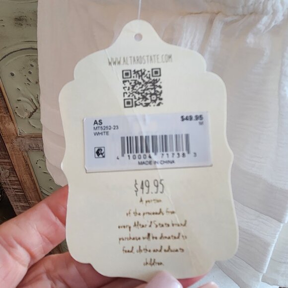 Gauze-like, Tiered Strappy Baby Doll Tank Top | Medium - Picture 6 of 10